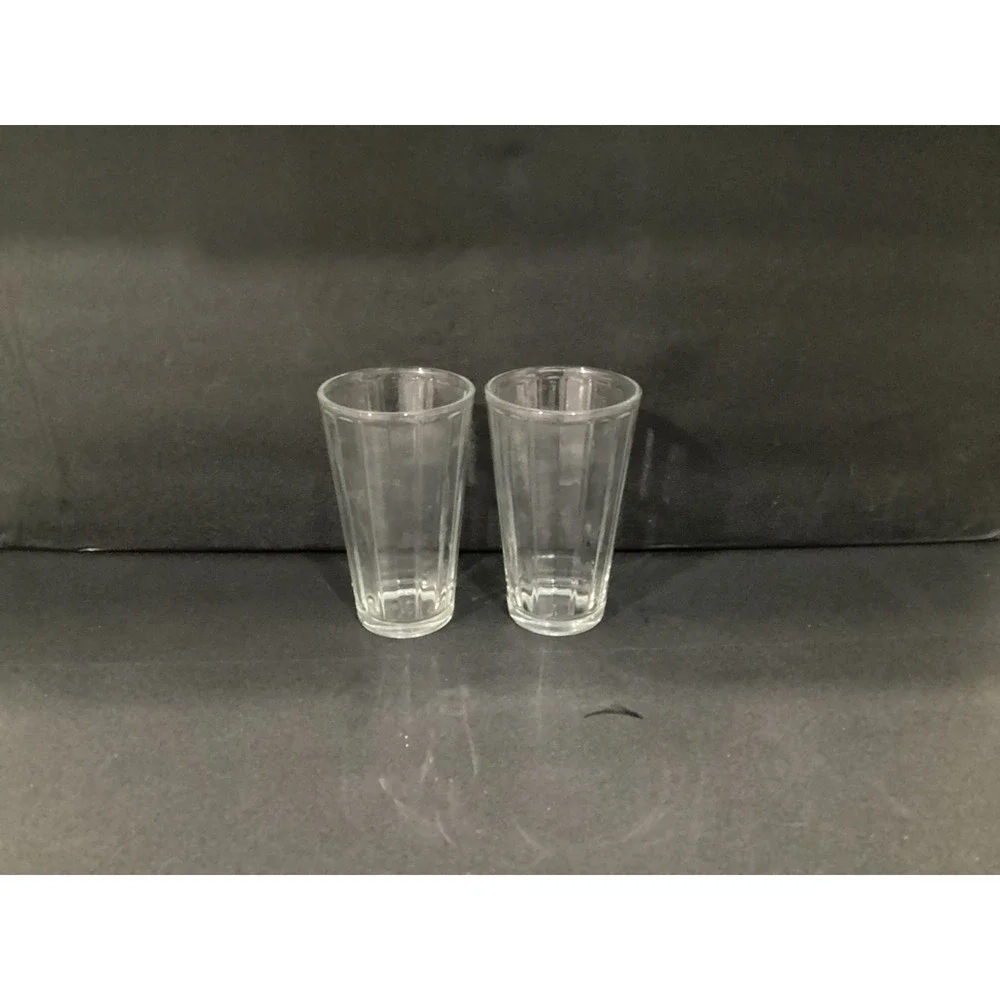 Libbey Tall Paneled Clear Highball Glass Tumbler 6